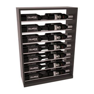 Elementcollection 26 Horizontal Base Metal Wine Display Cherry Stained