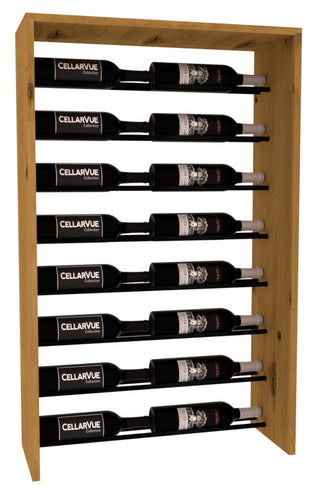 Elementcollection 26 Horizontal Top Display Black Metal Rail Oak Stained
