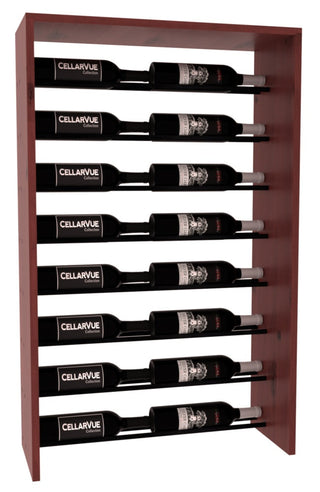 Elementcollection 26 Horizontal Top Display Black Metal Rail Cherry Stained