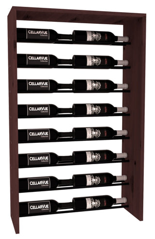 Elementcollection 26 Horizontal Top Display Black Metal Rail Walnut Stained