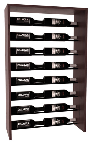 Elementcollection 26 Horizontal Top Display Black Metal Rail Walnut Stained