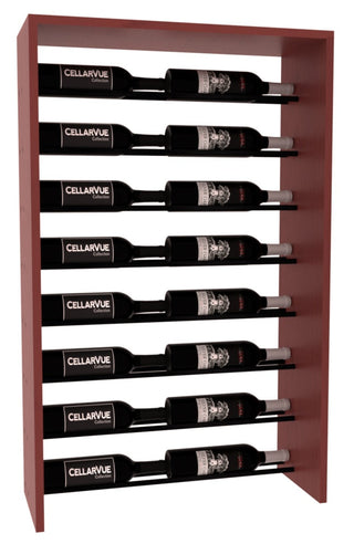 Elementcollection 26 Horizontal Top Display Black Metal Rail Cherry Stained