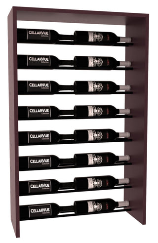 Elementcollection 26 Horizontal Top Display Black Metal Rail Walnut Stained