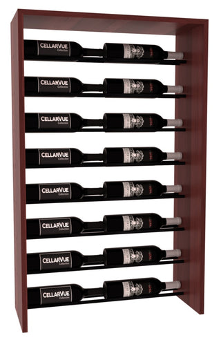 Elementcollection 26 Horizontal Top Display Black Metal Rail Cherry Stained