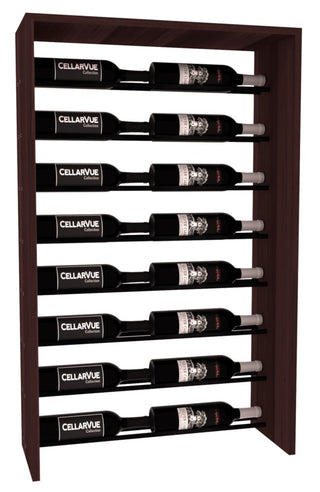 Elementcollection 26 Horizontal Top Display Black Metal Rail Walnut Stained