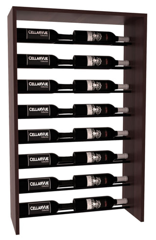 Elementcollection 26 Horizontal Top Display Black Metal Rail Walnut Stained