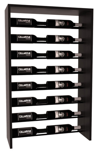 Elementcollection 26 Horizontal Top Display Black Metal Rail Black Stained