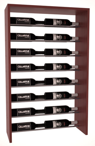 Elementcollection 26 Horizontal Top Display Gunmetal Rail Cherry Stained