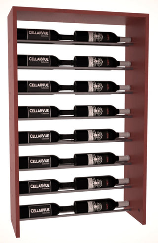 Elementcollection 26 Horizontal Top Display Gunmetal Rail Cherry Stained