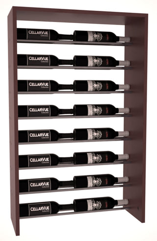 Elementcollection 26 Horizontal Top Display Gunmetal Rail Walnut Stained