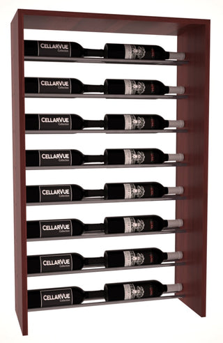 Elementcollection 26 Horizontal Top Display Gunmetal Rail Cherry Stained