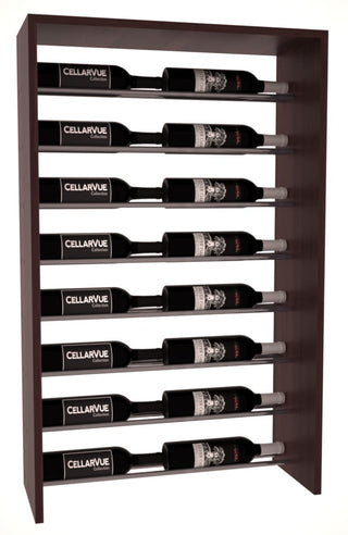 Elementcollection 26 Horizontal Top Display Gunmetal Rail Walnut Stained