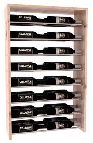 Elementcollection 26 Horizontal Double Deep Top Wine Display Cherry Stained