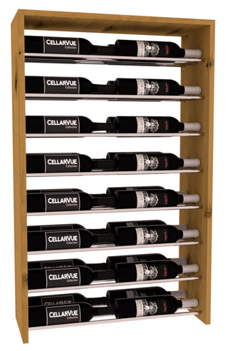 Elementcollection 26 Horizontal Double Deep Top Wine Display Cherry Stained