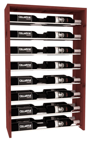 Elementcollection 26 Horizontal Double Deep Top Wine Display Walnut Stained