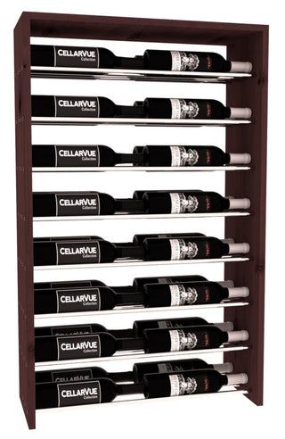 Elementcollection 26 Horizontal Double Deep Top Wine Display Black Stained