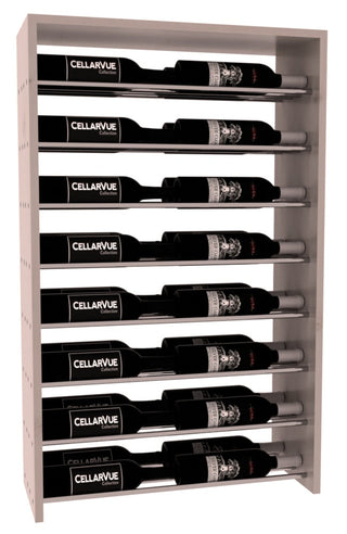 Elementcollection 26 Horizontal Double Deep Top Wine Display Oak Stained