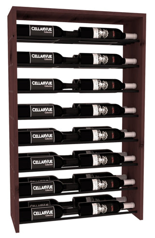 Elementcollection 26 Horizontal Double Deep Top Display Black Metal Rail Black Stained