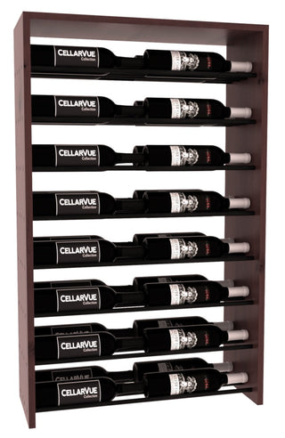 Elementcollection 26 Horizontal Double Deep Top Display Black Metal Rail Greywash Stained