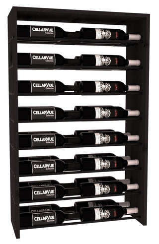 Elementcollection 26 Horizontal Double Deep Top Display Black Metal Rail Greywash Stained