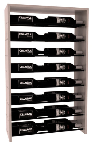 Elementcollection 26 Horizontal Double Deep Top Display Black Metal Rail Oak Stained