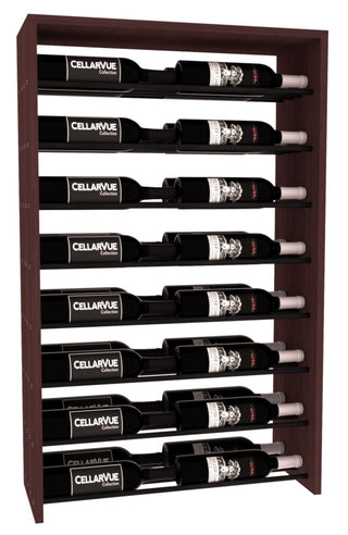 Elementcollection 26 Horizontal Double Deep Top Display Black Metal Rail Black Stained
