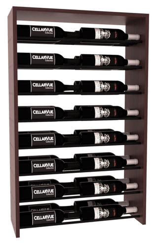 Elementcollection 26 Horizontal Double Deep Top Display Black Metal Rail Greywash Stained