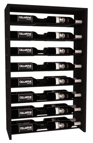 Elementcollection 26 Horizontal Double Deep Top Display Black Metal Rail Greywash Stained