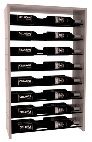 Elementcollection 26 Horizontal Double Deep Top Display Black Metal Rail Oak Stained