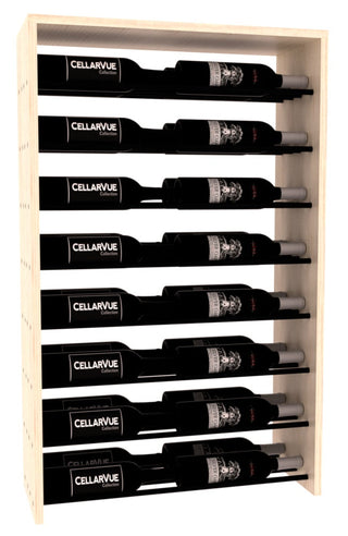 Elementcollection 26 Horizontal Double Deep Top Display Black Metal Rail Cherry Stained