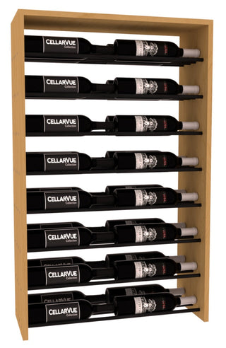 Elementcollection 26 Horizontal Double Deep Top Display Black Metal Rail Cherry Stained