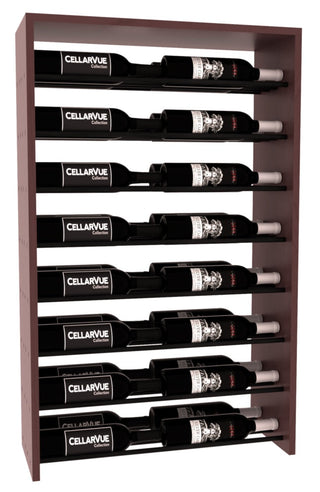 Elementcollection 26 Horizontal Double Deep Top Display Black Metal Rail Greywash Stained
