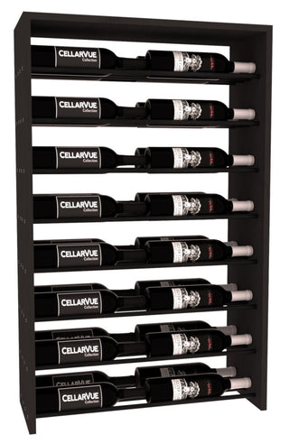 Elementcollection 26 Horizontal Double Deep Top Display Black Metal Rail Greywash Stained