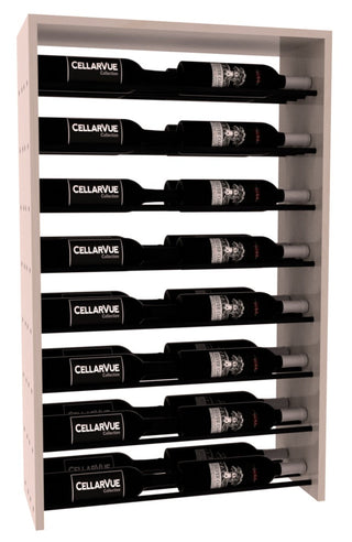 Elementcollection 26 Horizontal Double Deep Top Display Black Metal Rail Oak Stained