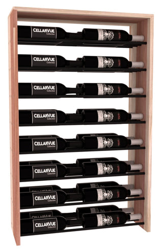 Elementcollection 26 Horizontal Double Deep Top Display Black Metal Rail Oak Stained