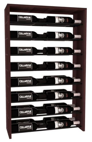 Elementcollection 26 Horizontal Double Deep Top Display Black Metal Rail Black Stained