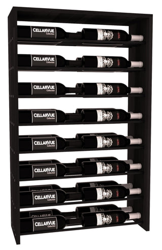 Elementcollection 26 Horizontal Double Deep Top Display Black Metal Rail Greywash Stained