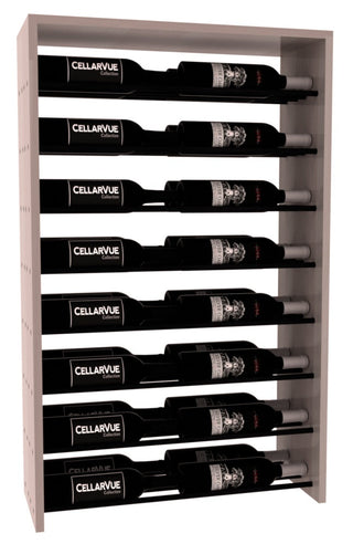 Elementcollection 26 Horizontal Double Deep Top Wine Display Oak Stained