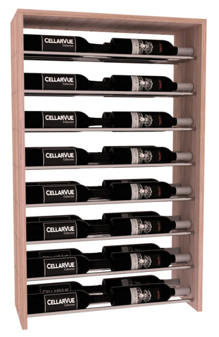 Elementcollection 26 Horizontal Double Deep Top Wine Display Oak Stained