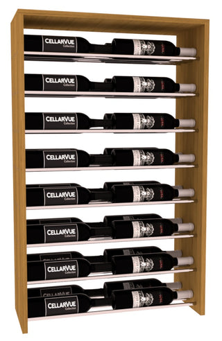 Elementcollection 26 Horizontal Double Deep Top Wine Display Cherry Stained