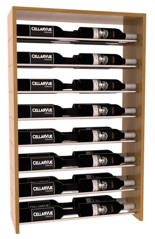 Elementcollection 26 Horizontal Double Deep Top Wine Display Walnut Stained
