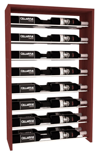 Elementcollection 26 Horizontal Double Deep Top Wine Display Walnut Stained