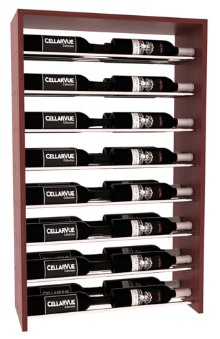 Elementcollection 26 Horizontal Double Deep Top Wine Display Black Stained