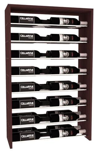 Elementcollection 26 Horizontal Double Deep Top Wine Display Black Stained