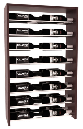 Elementcollection 26 Horizontal Double Deep Top Wine Display Greywash Stained
