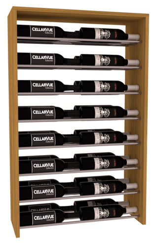 Elementcollection 26 Horizontal Double Deep Top Display Gunmetal Rail Cherry Stained