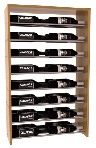 Elementcollection 26 Horizontal Double Deep Top Display Gunmetal Rail Cherry Stained