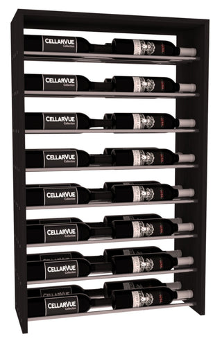 Elementcollection 26 Horizontal Double Deep Top Display Gunmetal Rail Cherry Stained