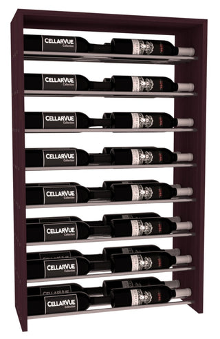 Elementcollection 26 Horizontal Double Deep Top Display Gunmetal Rail Oak Stained
