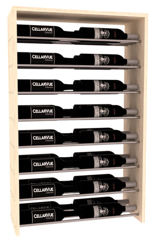 Elementcollection 26 Horizontal Double Deep Top Wine Display Oak Stained